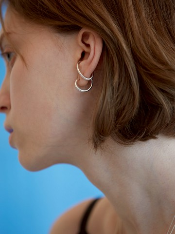S Earcuff Earring Silver