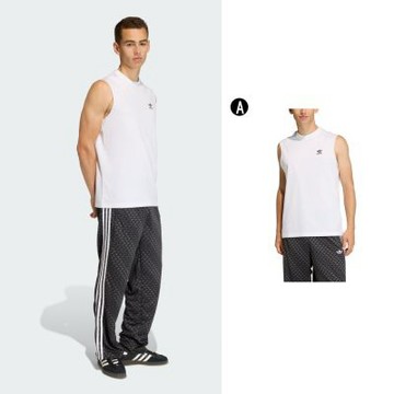 【Adidas 愛迪達】運動背心 TREFOIL ESS TEE 男 A-KE3396