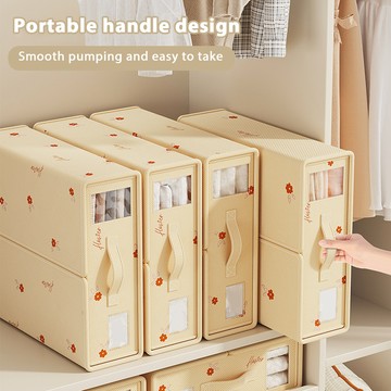 洛陽牡丹 床單四件套收納盒收納盒抽屜儲物盒無紡布臥室收納盒