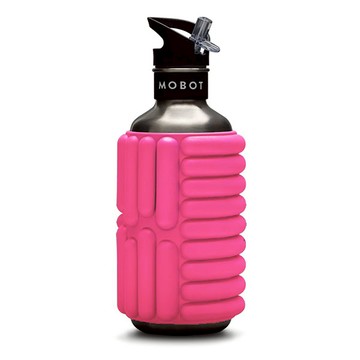 運動放鬆【MOBOT】40oz Big Bertha 按摩滾輪水壺 - 1200cc - 粉 送好友 紓壓療癒 身體僵硬 運動後按摩 水分補充 運動好物
