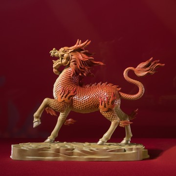 祥瑞麒麟(如意橙)