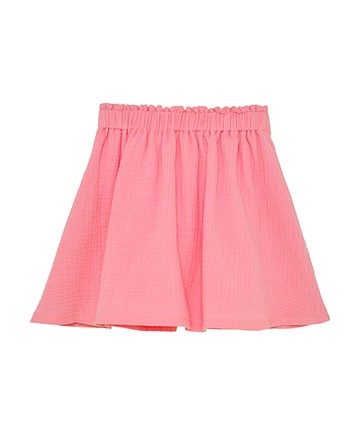 櫻花粉紗布短裙86cm