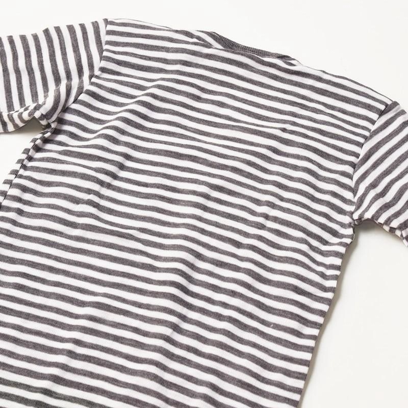 THERMADRY サーマドライ スクープネック ボーダー長袖サーマルTシャツ レディース 1005N ロンT ポリプロピレン 暖かい あたたか インナー 防寒 ヒート THERMADRY サーマドライ スクープネック ボーダー長袖サーマルT