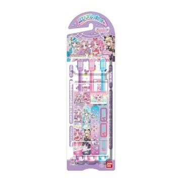 日本BANDAI-名偵探光之美少女牙刷3入(日本製/兒童牙刷/3歲/附姓名貼/卡通)