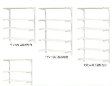 銘添牆上置物架懸空壁掛一字隔板牆面洞洞板金屬收納架出租房組合