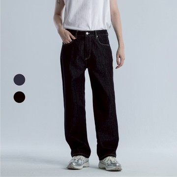 50% Fifty Percent｜原色丹寧寬鬆直筒褲｜02459651008