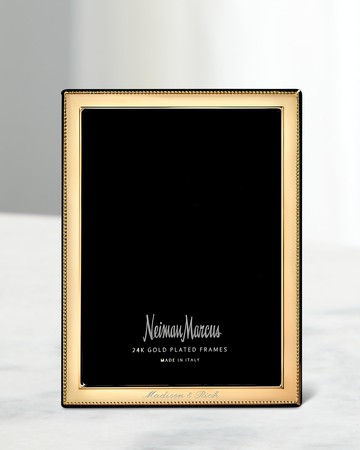Bead 24K Gold-Plated Personalized Picture Frame, 8x10