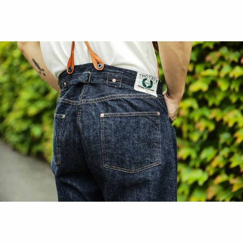 TCBジーンズ ウエストオーバーオール ナチュラルインディゴ TCB jeans