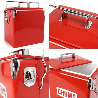 チャムス CHUMS チャムス スチールクーラーボックス CHUMS Steel Cooler Box 12L CH62-1128 FW21  メンズ・レディース アウトドア キャンプ用品 | LINEブランドカタログ