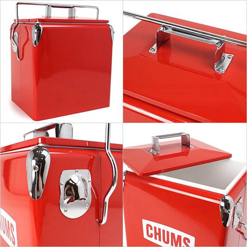 チャムス CHUMS チャムス スチールクーラーボックス CHUMS Steel Cooler Box 12L CH62-1128 FW21  メンズ・レディース アウトドア キャンプ用品 | LINEブランドカタログ