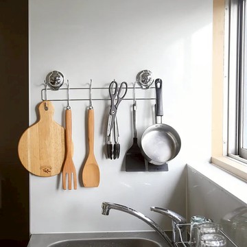 【FECA】全面88折★E40 不鏽鋼雙層吸盤掛架