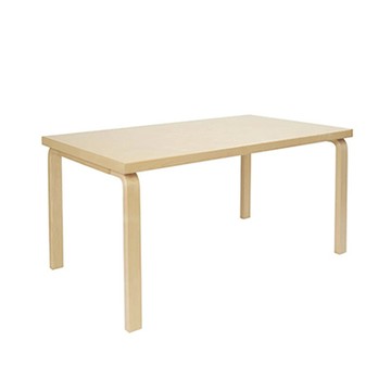Aalto Table 82A 矩形桌（原木色桌面、150 x 85 公分）
