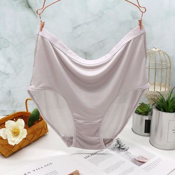 愛自己~性感歐美風100桑蠶絲內褲女高腰大碼胖mm200斤 真絲三角褲