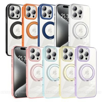 VOORCA for iPhone 15 Pro 糖果旋轉支架磁吸殼
