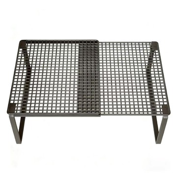 德利生活 自由伸縮 衣櫃分層隔板 大號  黑色  27cm