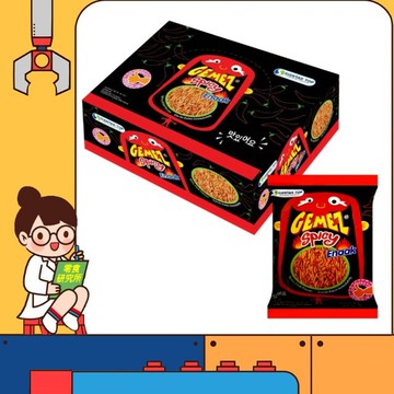 韓國 enaak 辣味小雞點心麵 30包入/盒裝 韓國小雞麵 小雞麵 香辣 辣雞麵 脆麵 辣味小雞麵