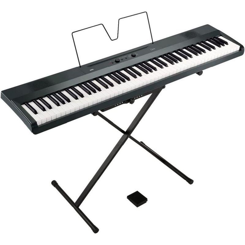 KORG コルグ 電子ピアノ 88鍵盤 Liano L1SP 薄さ7ｃｍ 6kgの軽量ボディ 弾きやすいライトタッチ鍵盤 スタンドとペダルが