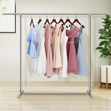 海劍室內落地衣架陽臺晾衣桿臥室掛衣架衣架單桿式衣服架子涼衣架