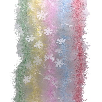 [家速配]2米粉彩大雪花金蔥條(款式隨機出貨)