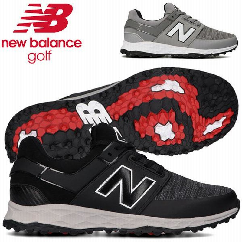 305cmワイズNEW BALANCE GOLF ニューバランス ゴルフ スパイクレスゴルフシューズ スニーカー グレー 27.5cm MG4100GR