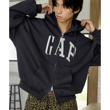 FREAK'S STORE × PUBLUX × GAP聯名  Logo印花全拉鍊連帽衫/帽T 【限定】