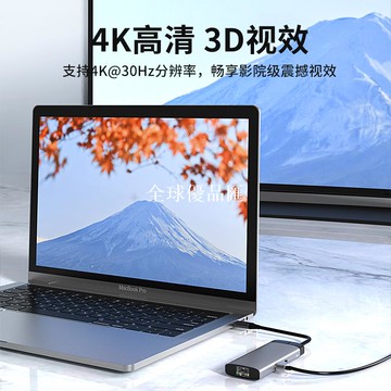 【全球優品匯】日韓彩色金屬type-c擴展塢usbhub多功能集線器電腦拓展塢禮品