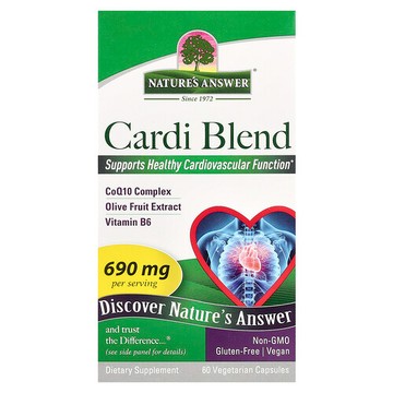 Nature's Answer, 心血管支援混合配方，60 粒素食膠囊
