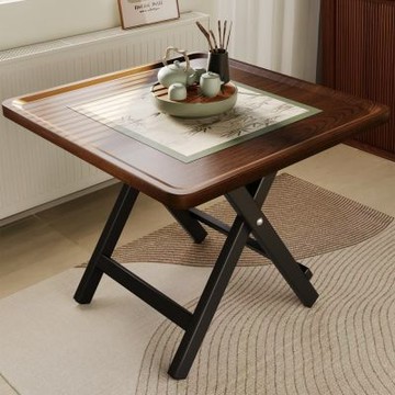 【匠俱】北歐折疊桌60x60x72cm 小戶型餐桌 家用麻將桌 出租屋吃飯桌 便攜四方桌 棋牌桌 折疊茶几