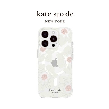 【kate spade】iPhone 16系列 MagSafe 防摔殼 經典蜀葵｜經典設計 磁吸美型｜禮物首選