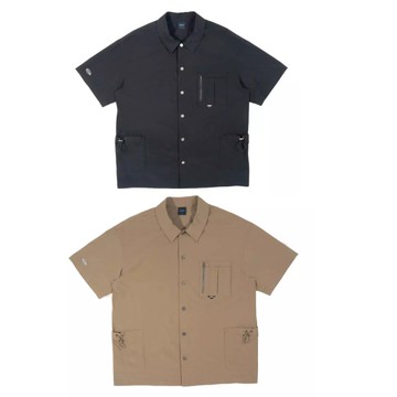 NCAA 襯衫 黑色 卡其 微落肩 工裝襯衫 中性 7525147220 7525147232