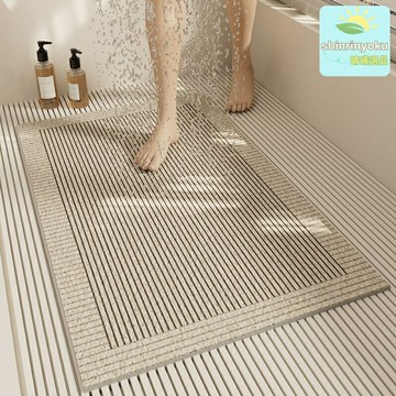 【防滑可裁剪】浴室腳墊 淋浴墊 衛生間地墊 絲圈腳墊 滿鋪地墊 吸水速幹 柔軟舒適 兒童家庭浴室專用