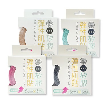 【日華】矽膠彈性肌貼(藍/純黑/膚色/桃粉) 5cm*5cm *健人館EC*