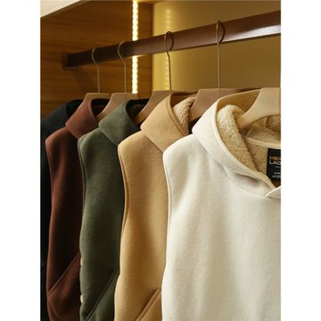 王炸單品！加厚仿羊羔絨！秋冬連帽保暖男士休閑加絨背心秋冬外套