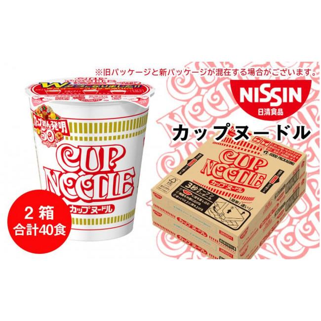 ふるさと納税 北海道 千歳市 日清★カップヌードル★ 2箱・合計40食