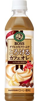 Suntory Boss Melting Cafe au Lait 500ml PET
