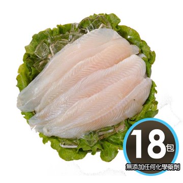 【華得水產】無膨發特大無刺巴沙魚片18片組(320g/片/無添加任何化學藥劑)