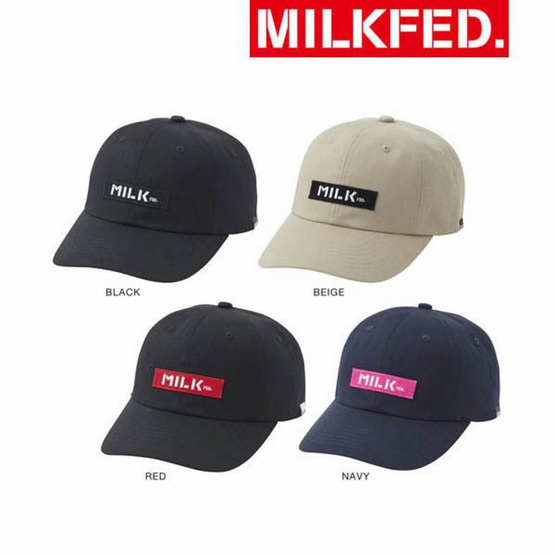 ミルクフェド キャップ 帽子 ブラック 黒 MILKFED. - 帽子