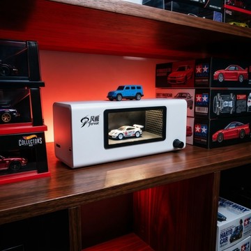 風崛1/64汽車風動 模擬風阻測試實驗摩西玩具 合金汽車風動模型玩具擺件 不含汽車模型 USB供電版本