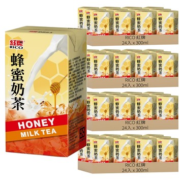 RICO 紅牌 蜂蜜奶茶  96入  300ml