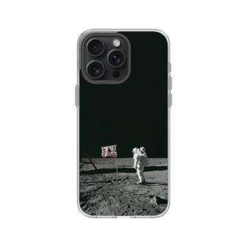 iPhone 15 Pro Max Clear 透明 - NASA - Apollo 11 - Astronaut Aldrin On The Moon