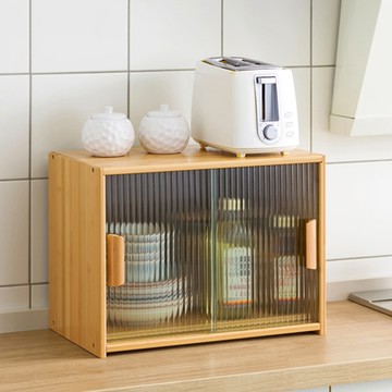 HappyLife 長虹滑門檯面收納櫃-二層（無層板）45×28×34cm(時時樂限定)