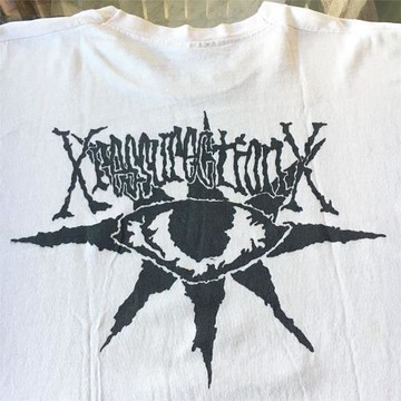 古著感潮牌短袖超酷寬松大碼眼睛星星印花T恤夏季休閑寬松大碼