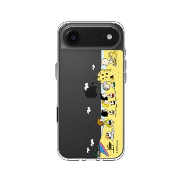 iPhone Air Clear Case（相機按鈕） 透明 - 史努比 Snoopy - 排隊堆沙堡