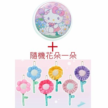 asdfkitty*KITTY徽章+隨機絨毛花朵一朵-日本正版商品