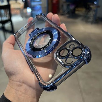 適用防摔磁吸支架蘋果15promax手機殼新款iphone16透明高級感14pro鏡頭全包13氣囊xs12硅膠11男女xr套max保護