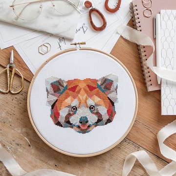 小熊貓十字繡PDF花樣十字繡