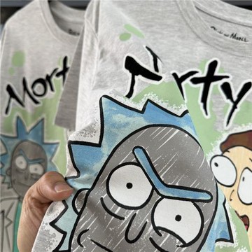 出口訂單美式男女款短袖T恤夏薄圓領寬松休閑小眾0049