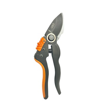 寬刀刃剪錠鋏(特殊彎柄54號)橘黑柄