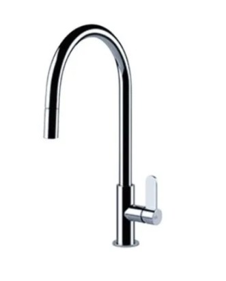 【麗室衛浴】義大利GESSI 60077.31 單槍伸縮龍頭 亮鉻色 H411XD253MM