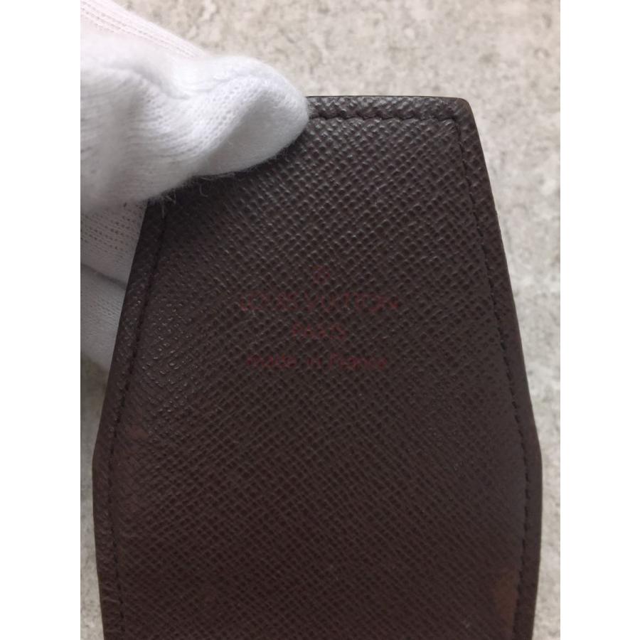 LOUIS VUITTON◆エテュイ・シガレット_ダミエエベヌ PVC BRW N63024